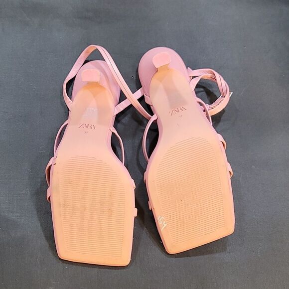 BRAND NEW ZARA SQUARE TOE MULTI-STRAP SANDAL - Picture 13 of 16